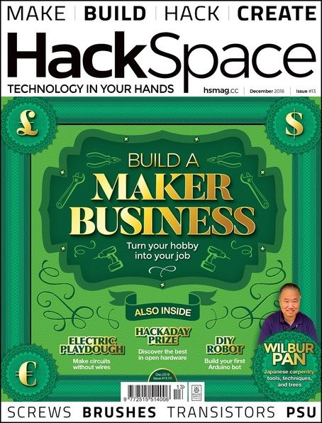 Cover of HackSpace magazine issue 13: Build a maker business